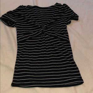 Black and white striped shirt
